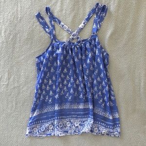 Flowy Cross Back Top